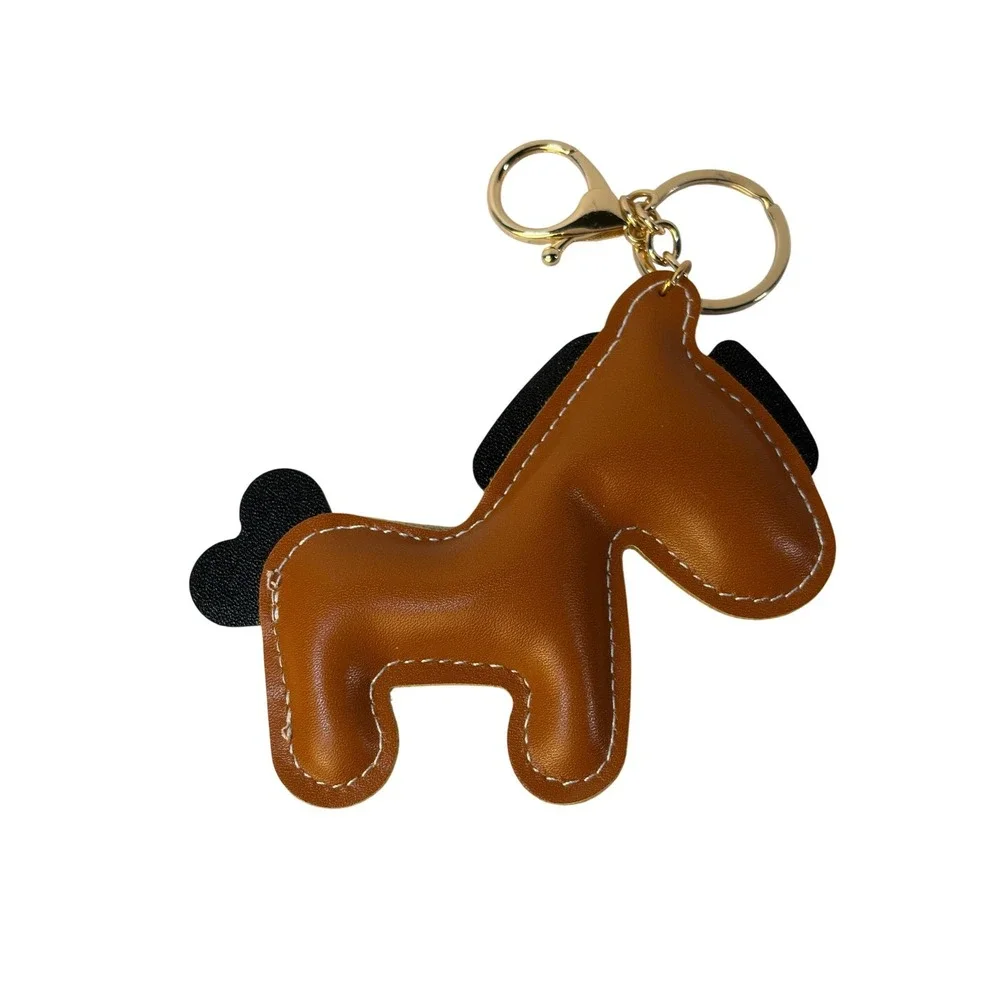 Brown Horse Keychain Bag Charm New